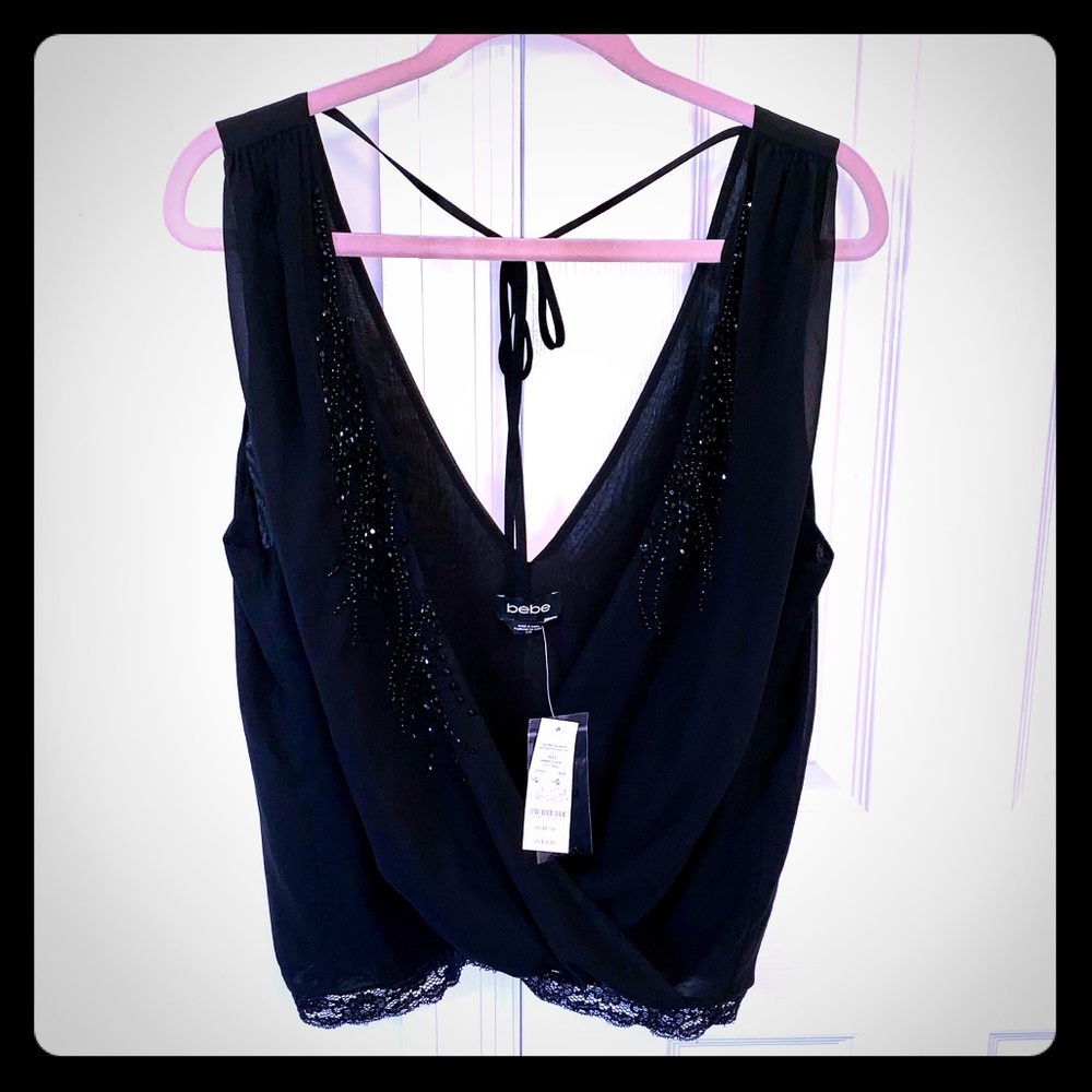 Black Bebe Top